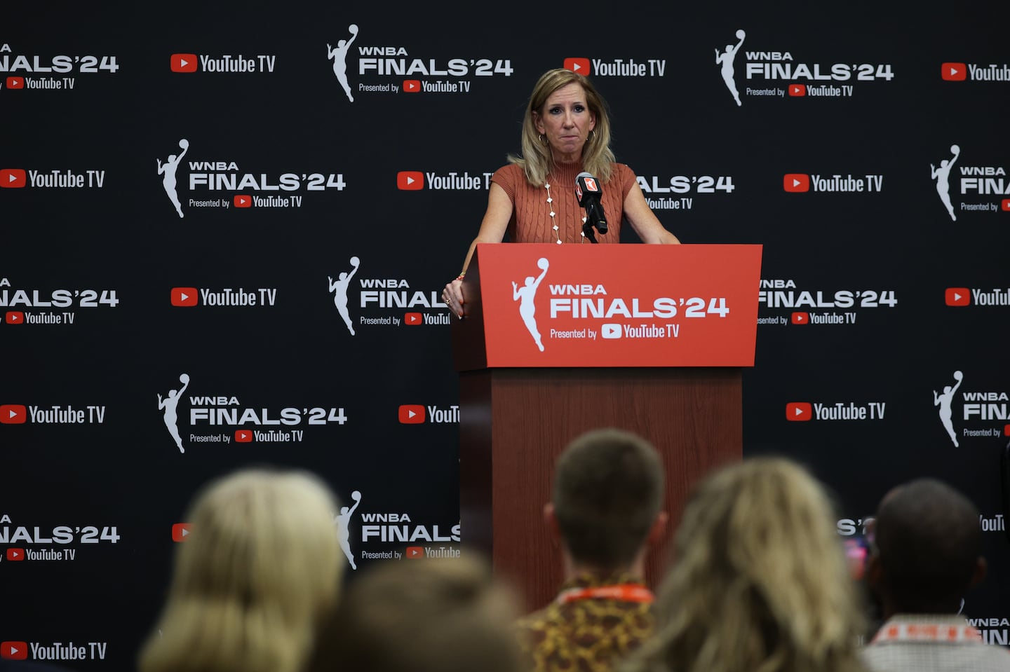 Commissioner Cathy Engelbert opened her statement before Thursday’s Game 1 by saying, “The Finals mark the culmination of what I think is the most transformational year in the WNBA’s history."