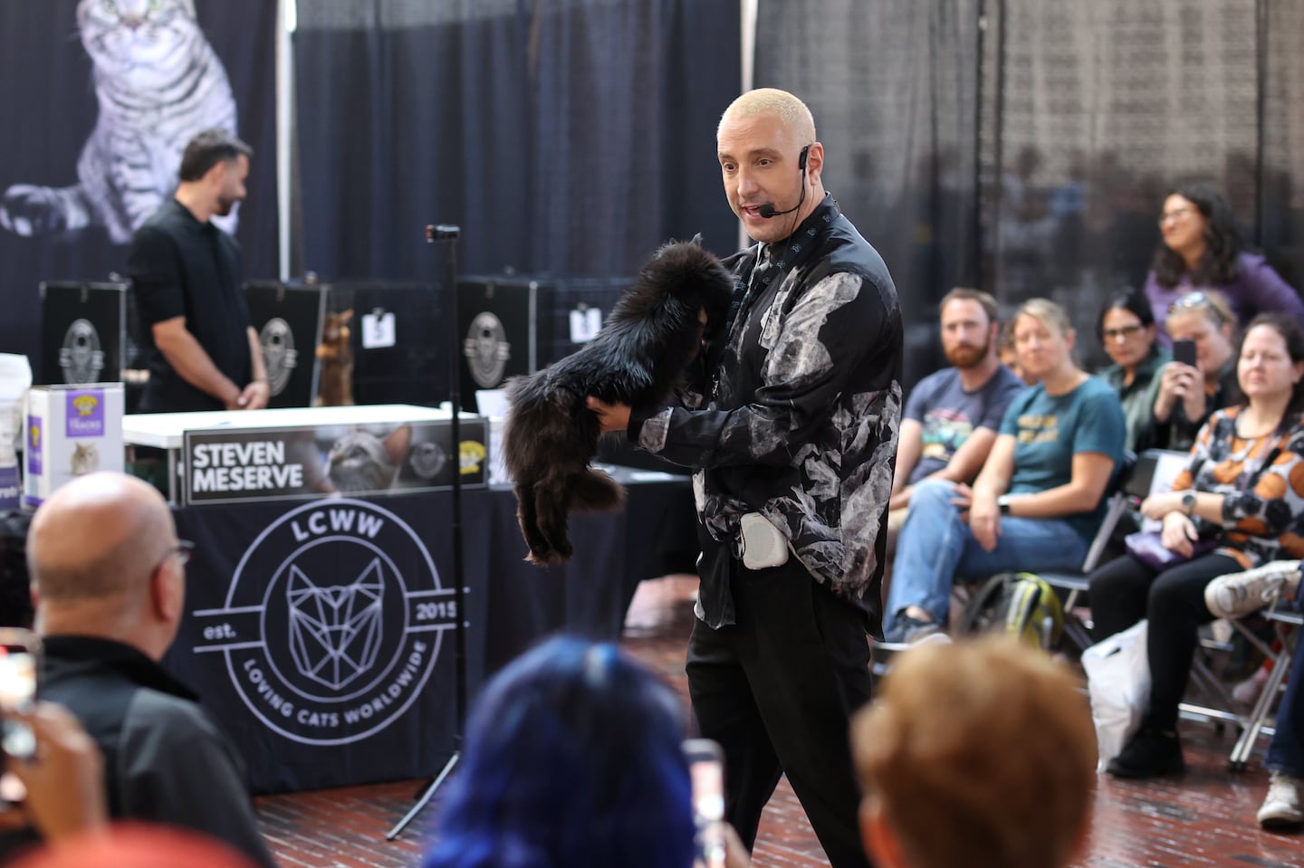 Steven Meserve, at the Boston CATstravaganza hosted by Loving Cats Worldwide.