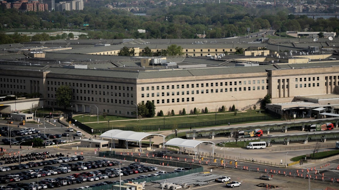 The Pentagon building in Arlington, Va., on April 14, 2023.