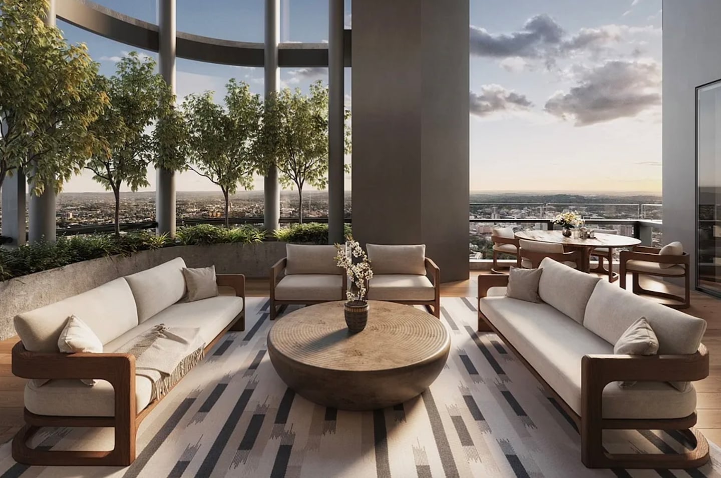 A four-bedroom, six-bath 1 Dalton condo is selling for $35 million features incredible views and over 7000 square feet of living space.