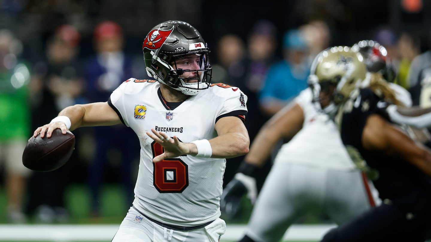 Baker Mayfield and the high-scoring Buccaneers put up 51 points against the Saints as they improved to 4-2.