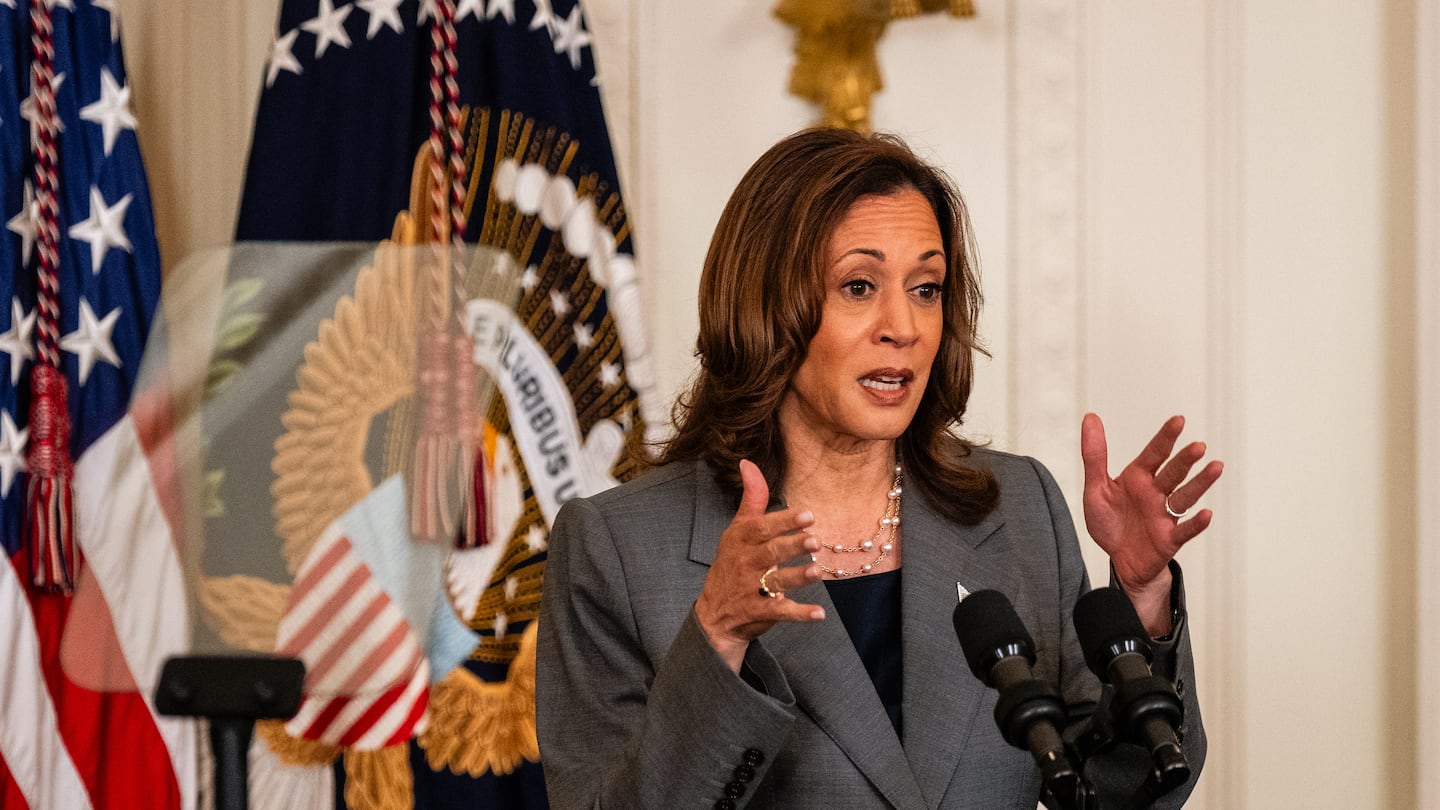 Vice President Kamala Harris spoke after President Biden signed an executive order on gun violence prevention at the White House in Washington on Sept. 26.