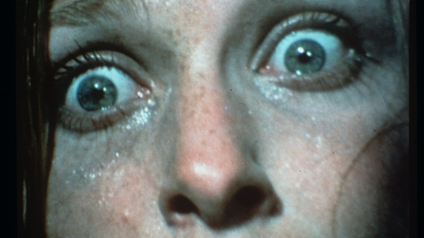 A victim's eyes in the 1974 film "Texas Chain Saw Massacre."