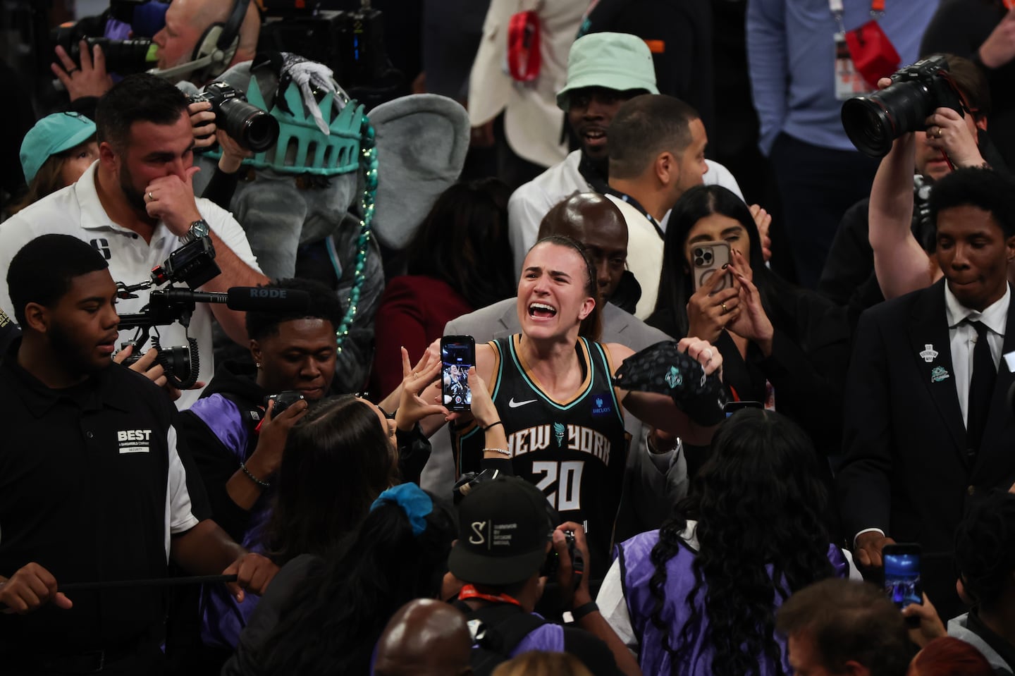 Sabrina Ionescu was 1 for 19 in Game 5 of the WNBA Finals on Sunday night, but her New York Liberty pushed past the Minnesota Lynx at Barclays Center.