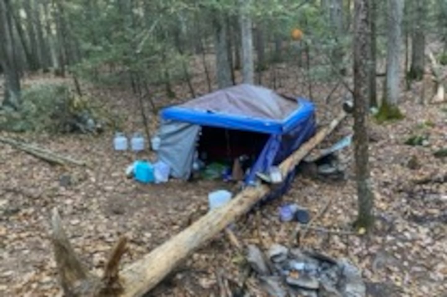 Steven Labrecque, 40, was allegedly hiding out for months at the campsite in Woodstock, officials said.