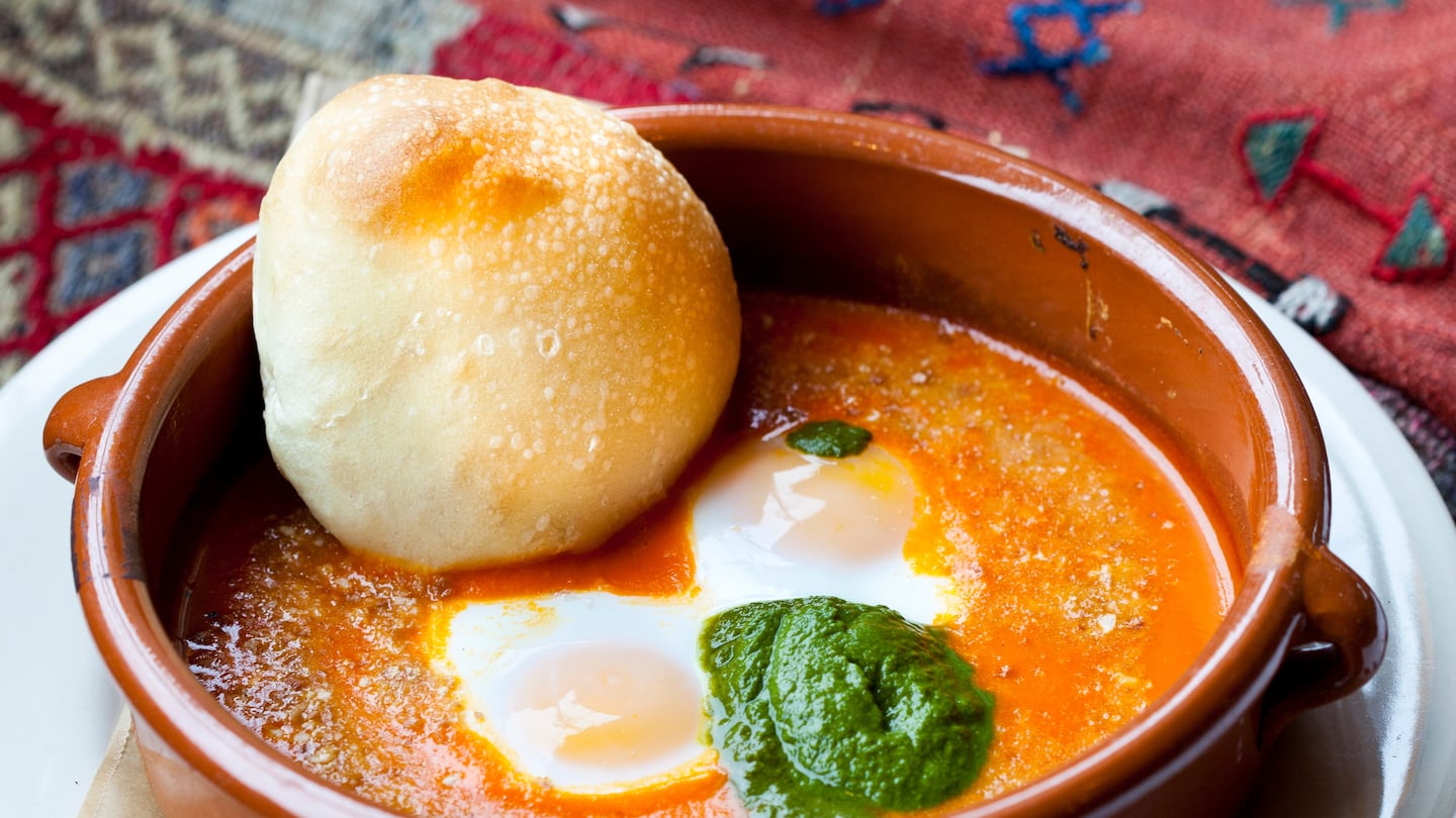 Shakshuka at Sofra, which is near Mount Auburn Hospital.