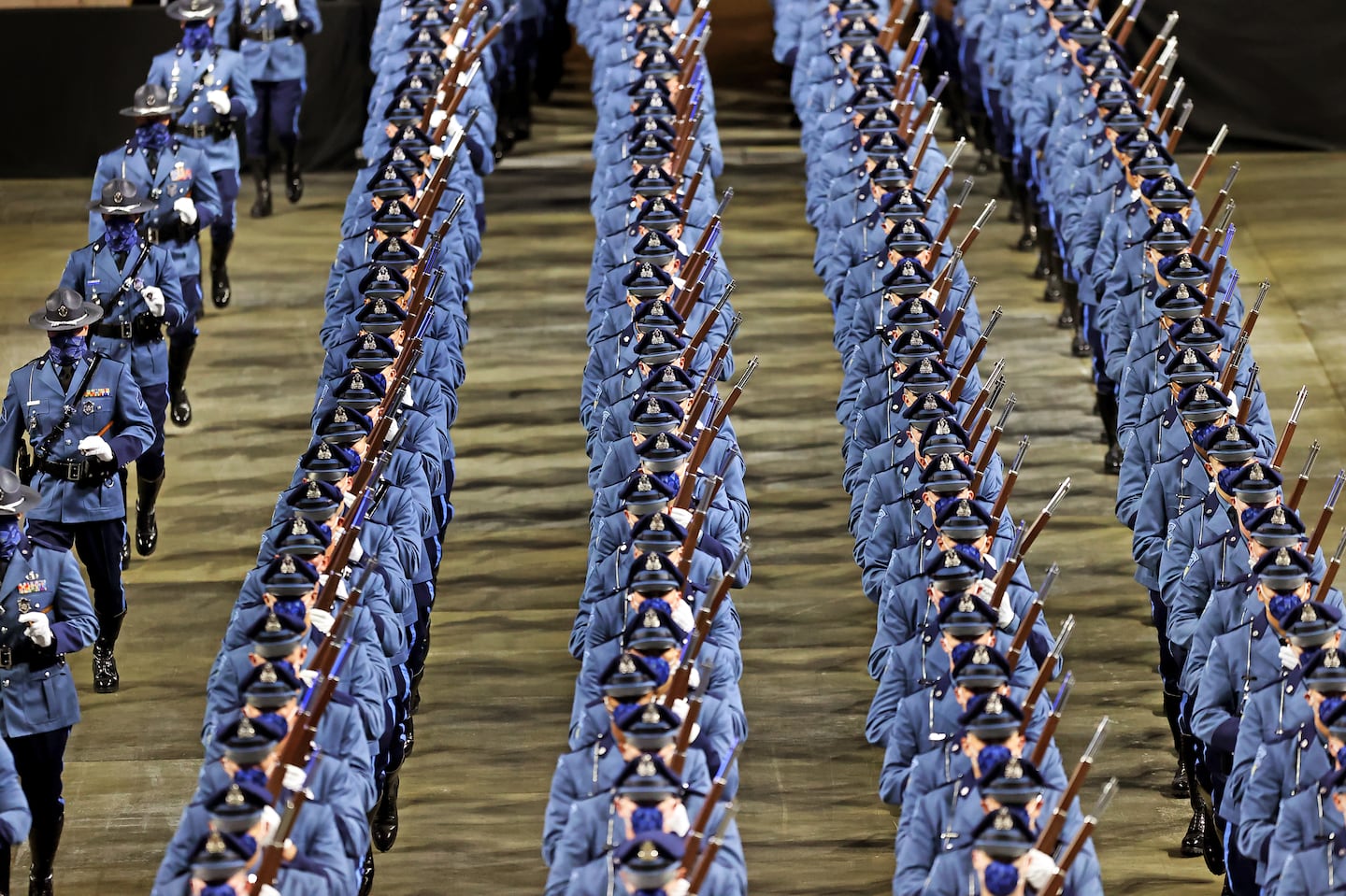 State Police graduation ceremony on Oct. 21, 2021, at the DCU Center in Worcester.