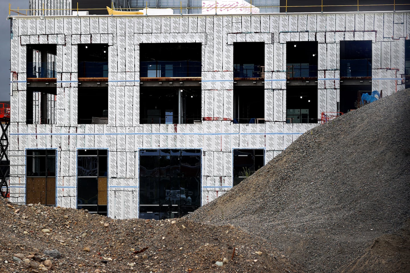 The construction site at Norwood Hospital in Norwood on Sept. 19.