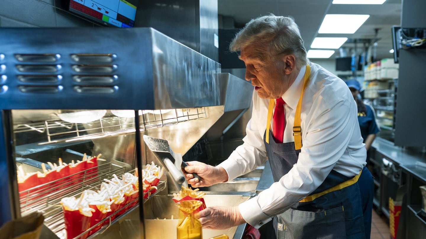 Donald Trump donned an apron at McDonald's, but the restaurant was closed to the public. He shoveled some fries into a red carton, but no one had ordered them. The only “customers” that Trump encountered at the drive-thru window were handpicked Trump supporters.