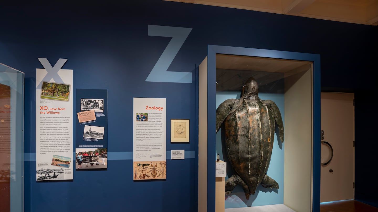 Installation view of "Salem Stories," Peabody Essex Museum.