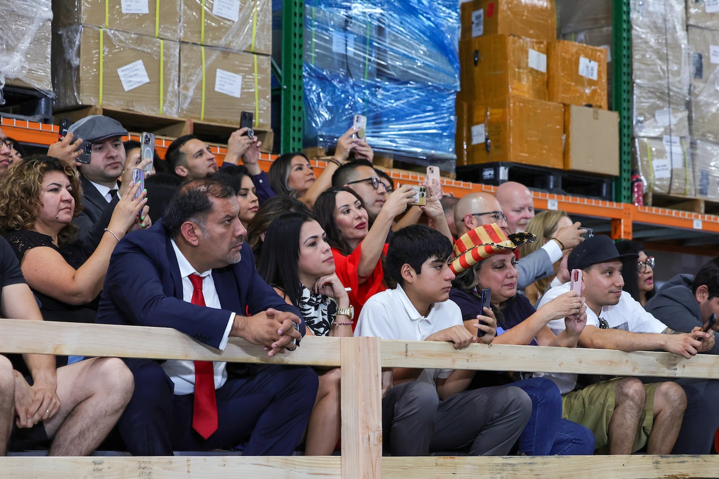 People attended a Hispanic voters roundtable with Donald Trump at Beauty Society on Oct. 12, in North Las Vegas.