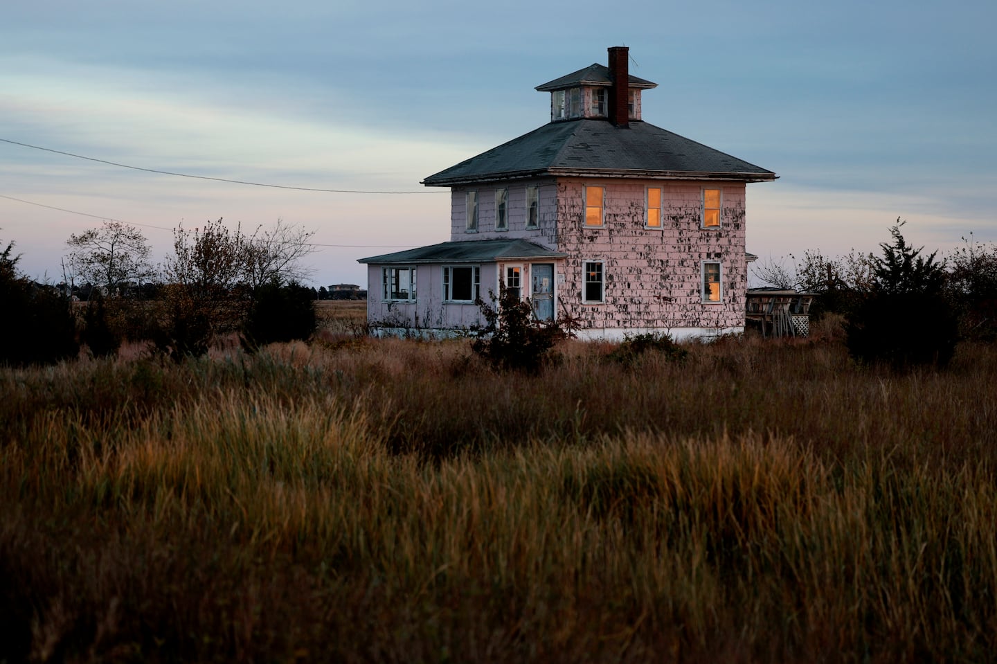 The iconic Pink House on the causeway to Plum Island. The building is owned by US Fish and Wildlife, and they've announced they are tearing it down.