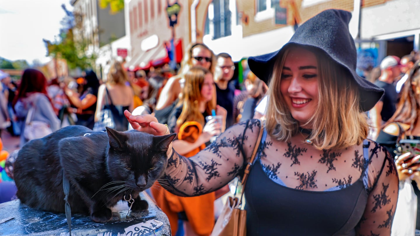 Halloween festivities in downtown Salem earlier this month.