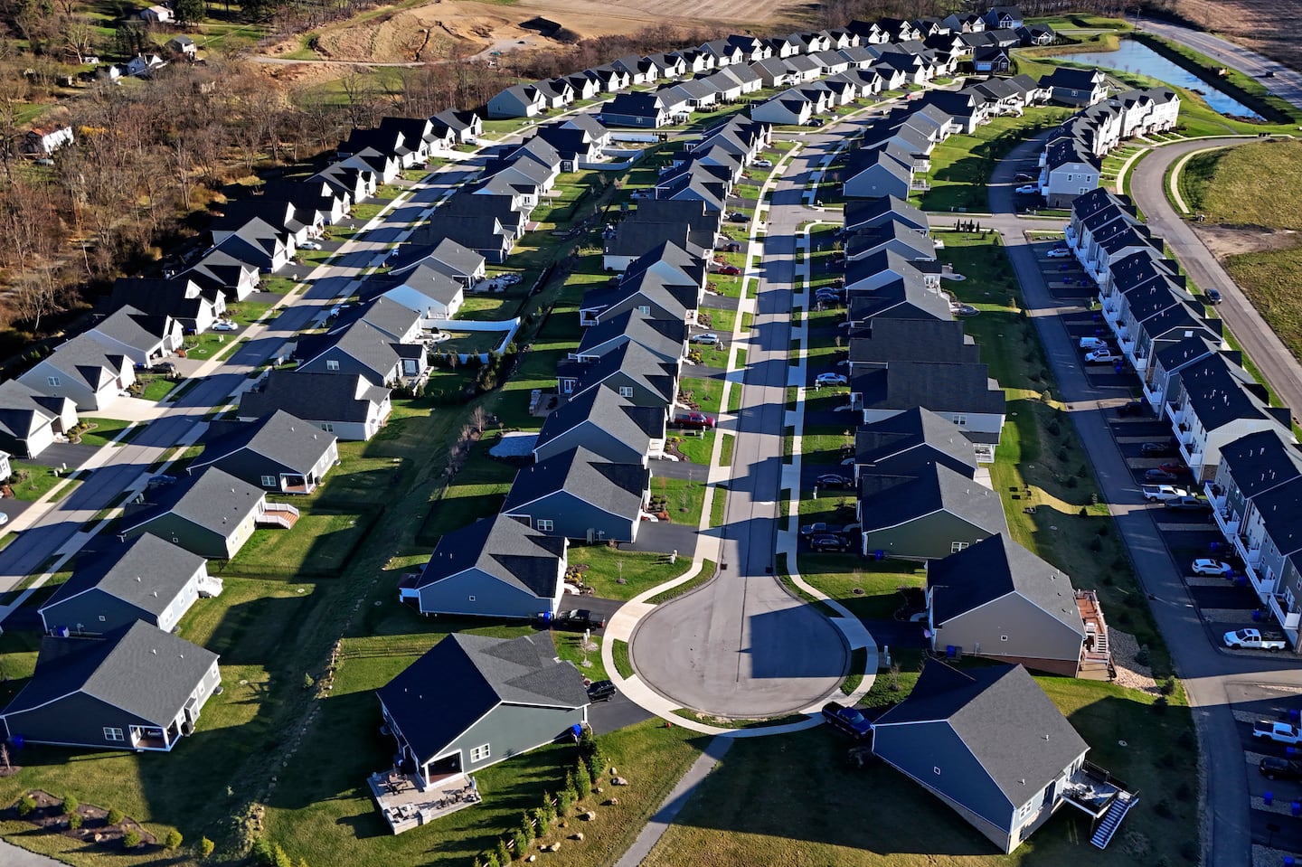 A housing development in Middlesex, Pa.