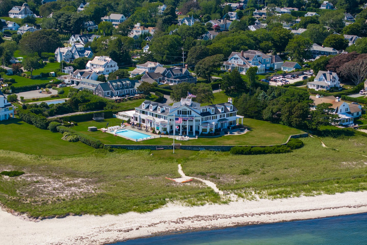 A mansion next to the Kennedy Compound is on the market in Hyannis Port.