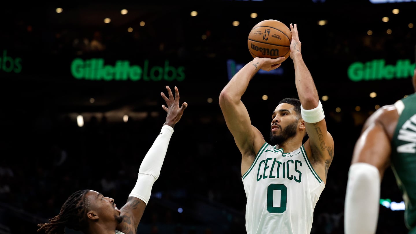 It's clearly evident that Celtics superstar Jayson Tatum worked on his shot during the offseason, as he's making 3-pointers at 41.9 percent clip so far this season. 