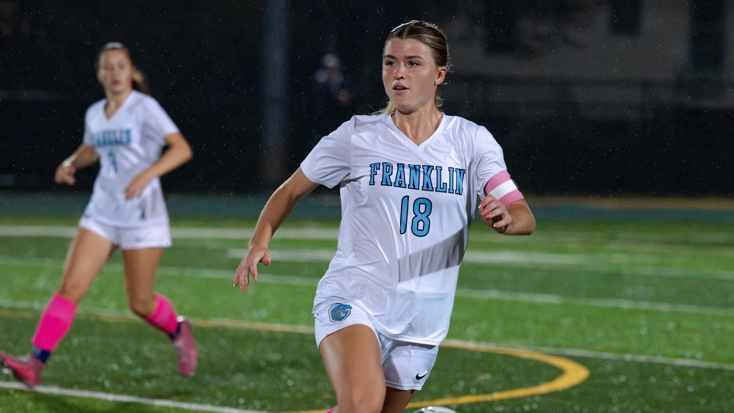 Franklin senior Kelly O'Connor paces the Hockomock League with 29 goals.