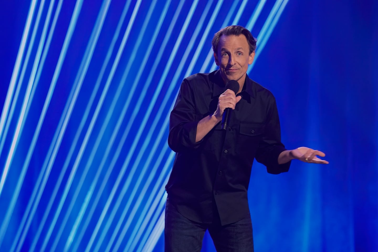 Seth Meyers's new comedy special is "Dad Man Walking" on HBO Max