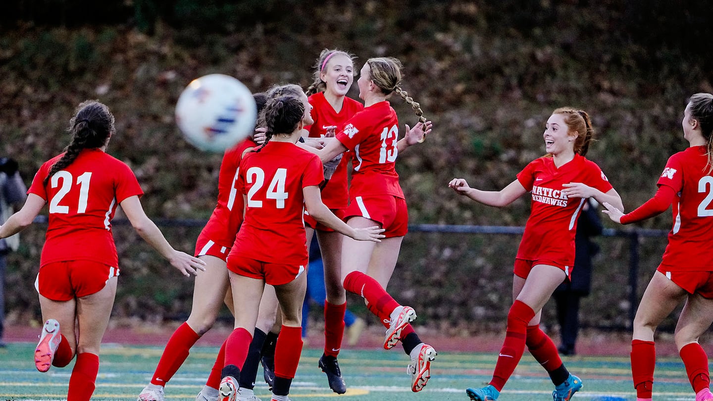 Natick, the defending Division 1 girls' soccer champion, is the top seed in this year's bracket.