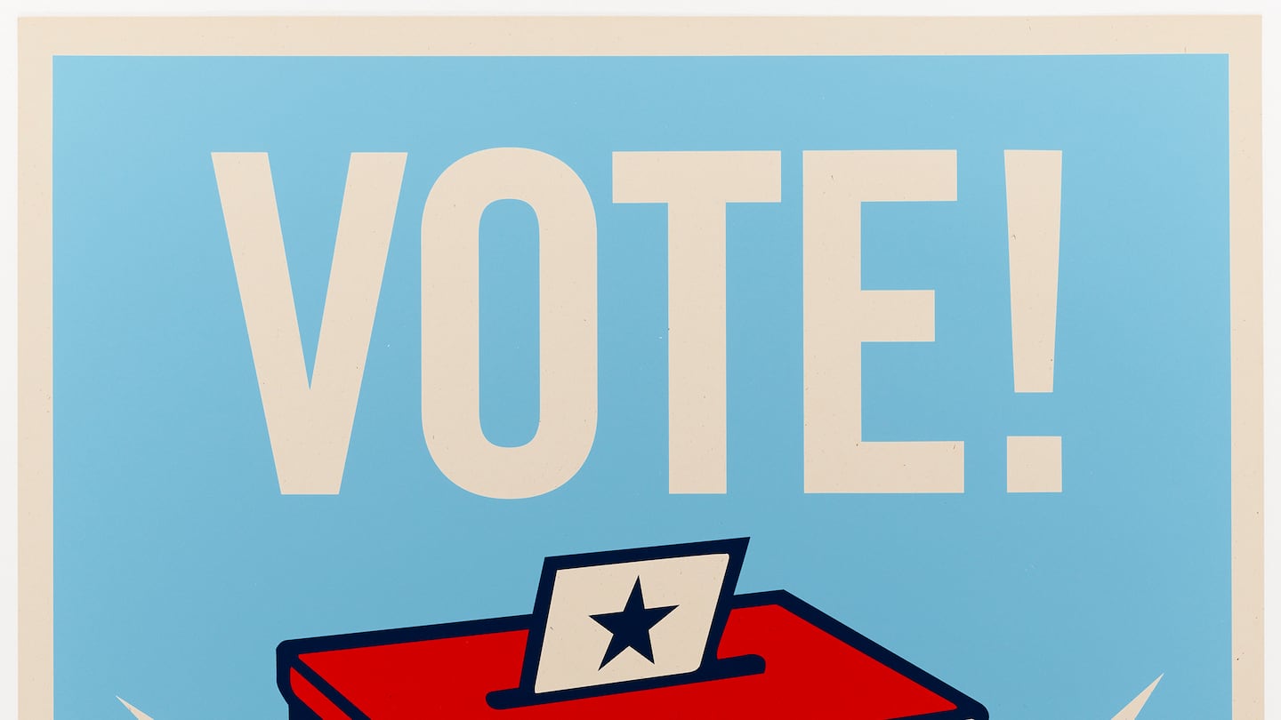 Shepard Fairey, "Vote!," 2008.