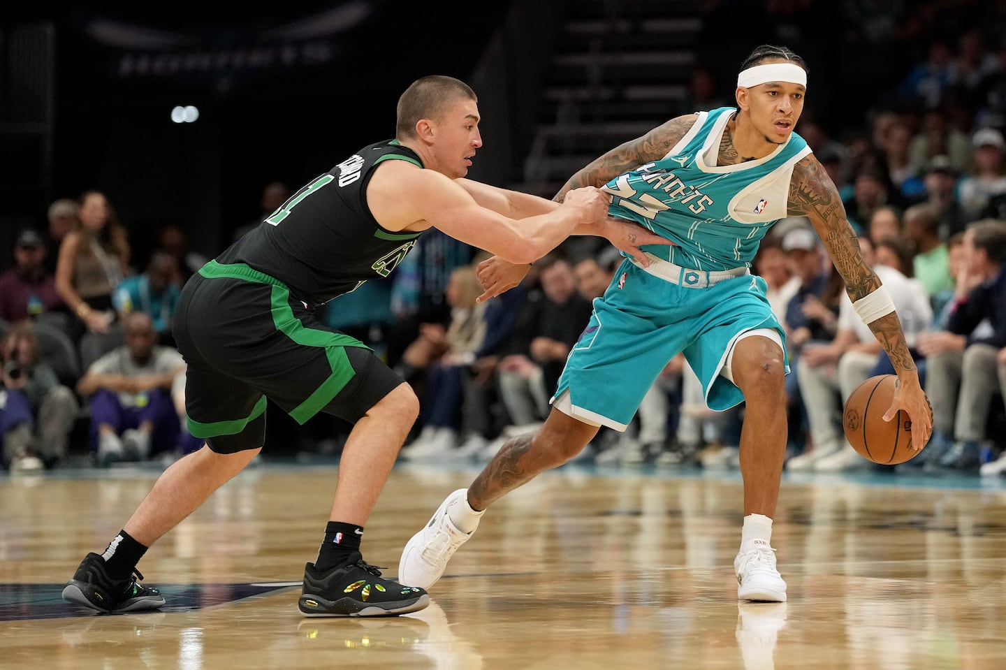 Payton Pritchard and the Celtics had a handle on Tre Mann and the Hornets again on Saturday night, with Pritchard topping 20 points for the second time this season.