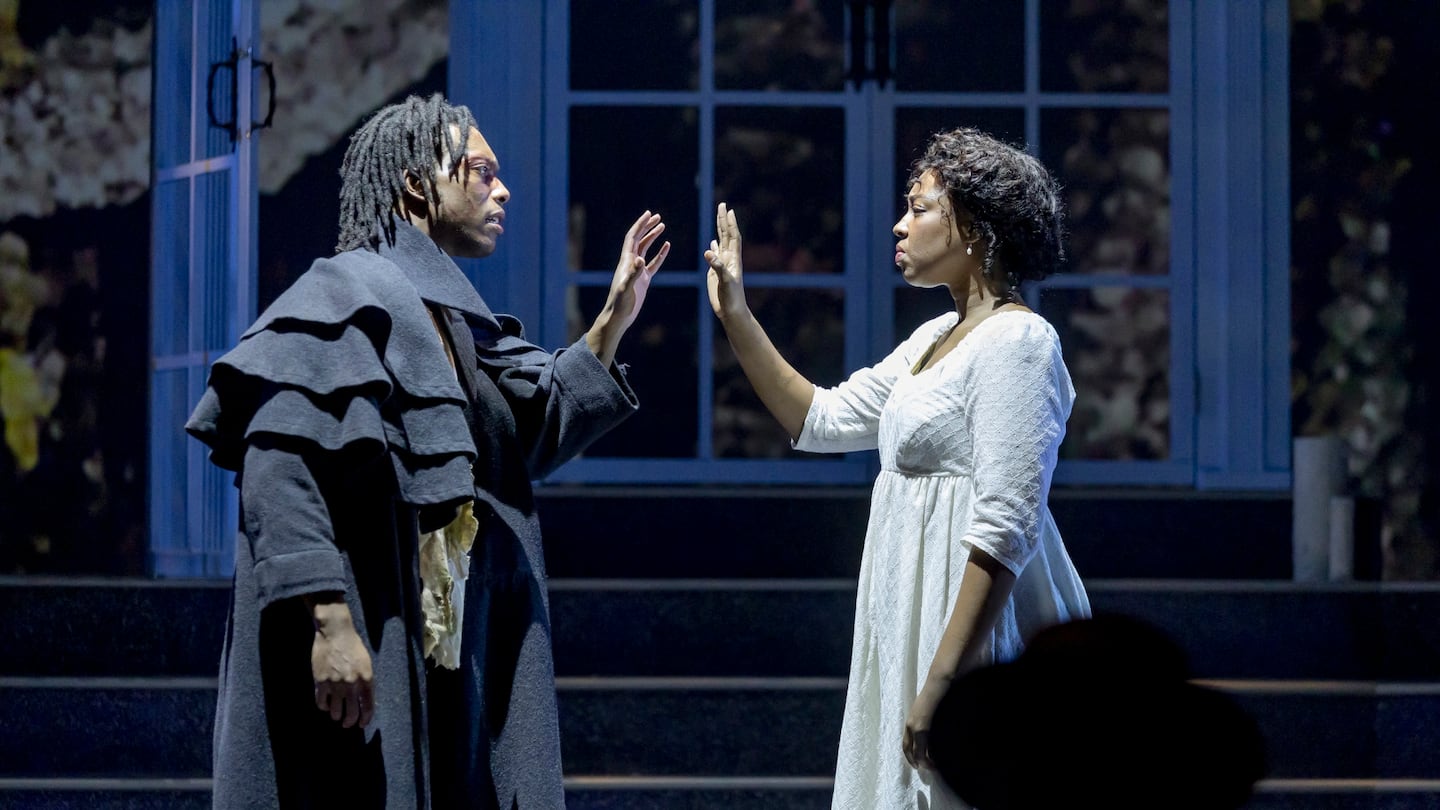 Jay Wade and Jasimine Bouldin in "Mary Shelley's Frankenstein."