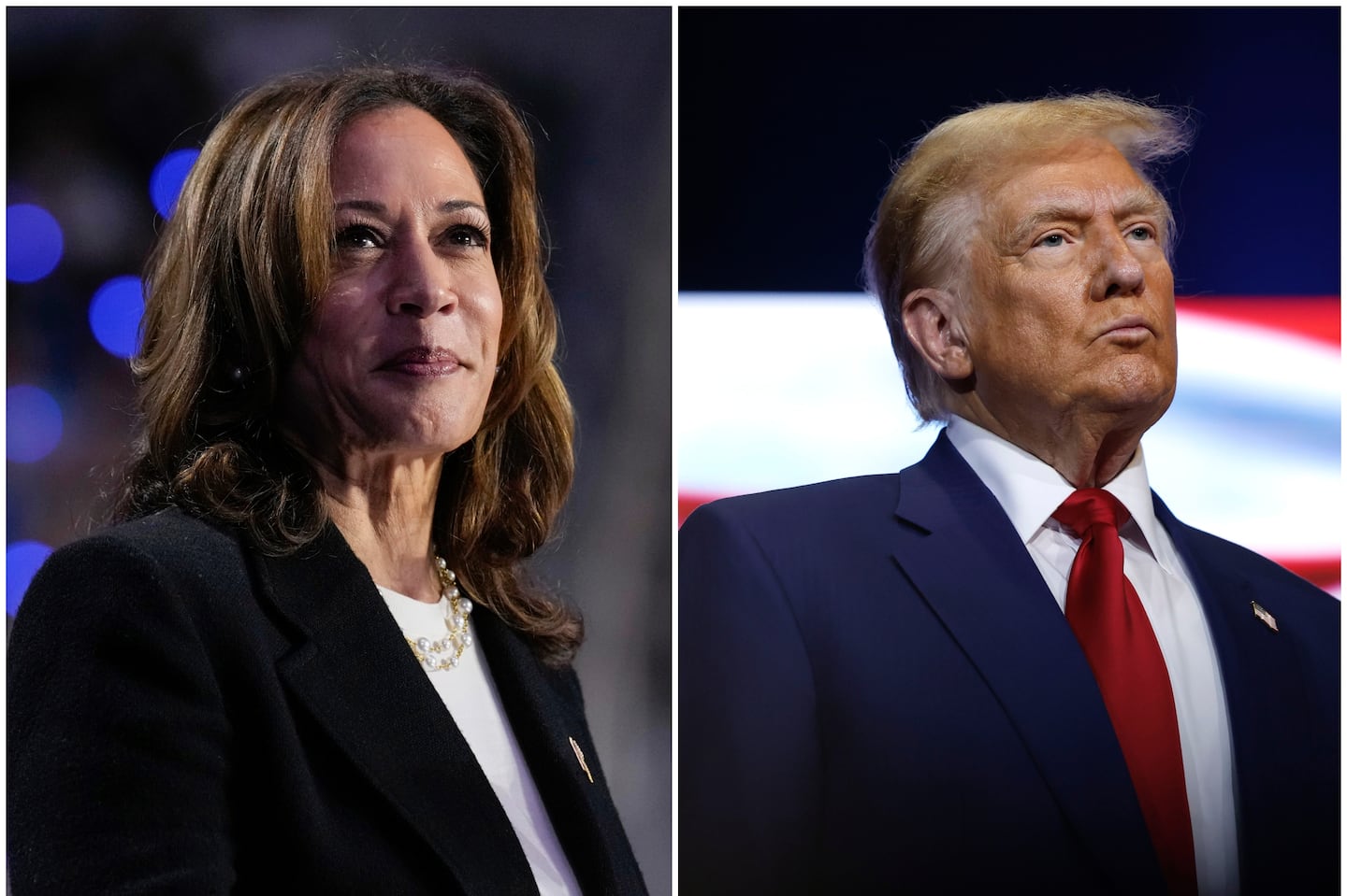 Vice President Kamala Harris and former president Donald Trump.