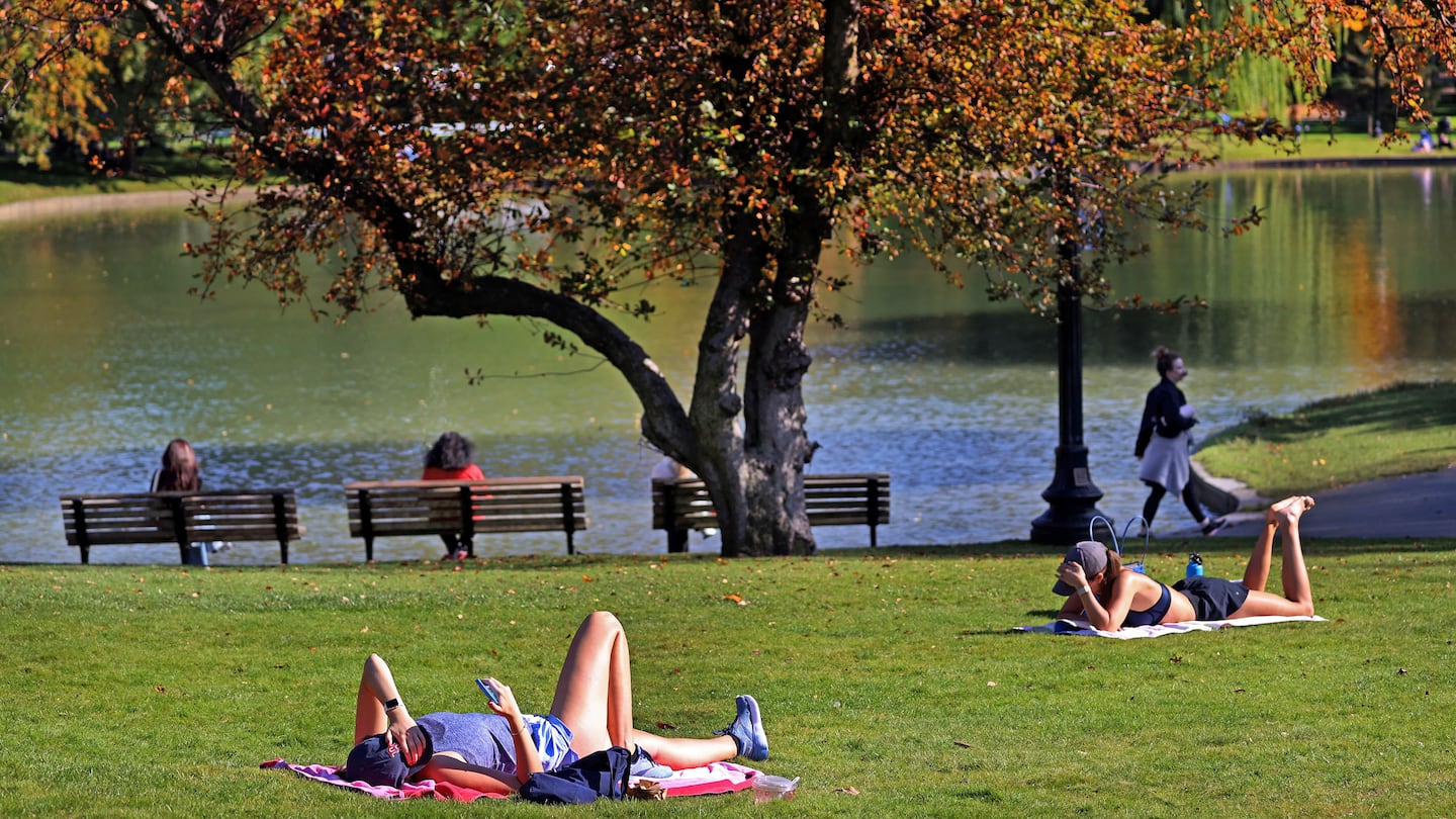 Yet another warmup is bringing 70-degree weather back to New England on Tuesday.