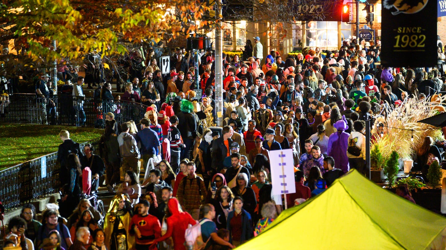 A crowd on Essex Street in Salem on Halloween. The North Shore community saw a record number of visitors on October 31.