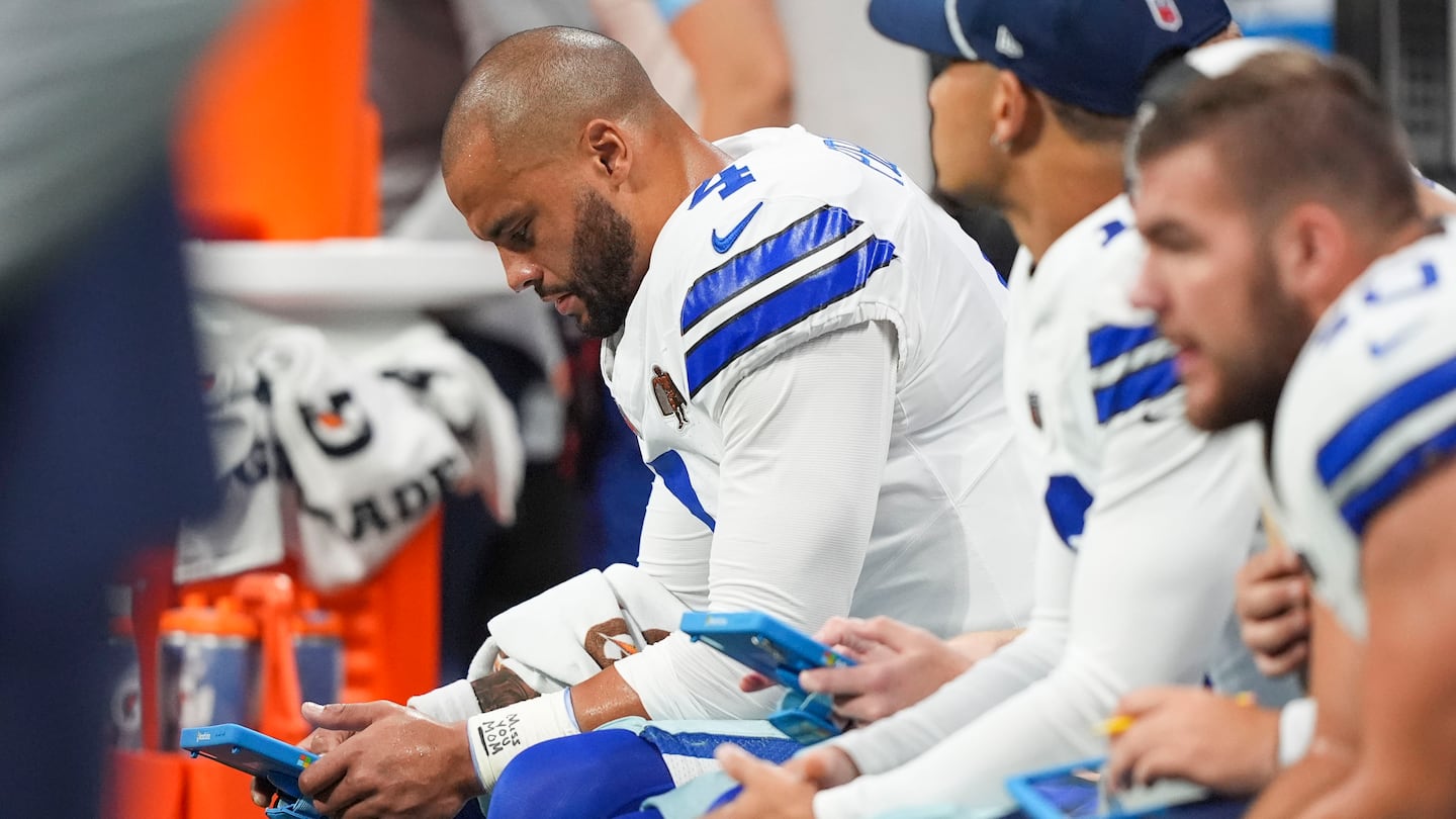 Cowboys owner Jerry Jones said quarterback Dak Prescott will likely placed on injured reserve after suffering a hamstring injury in Sunday's loss to the Falcons.