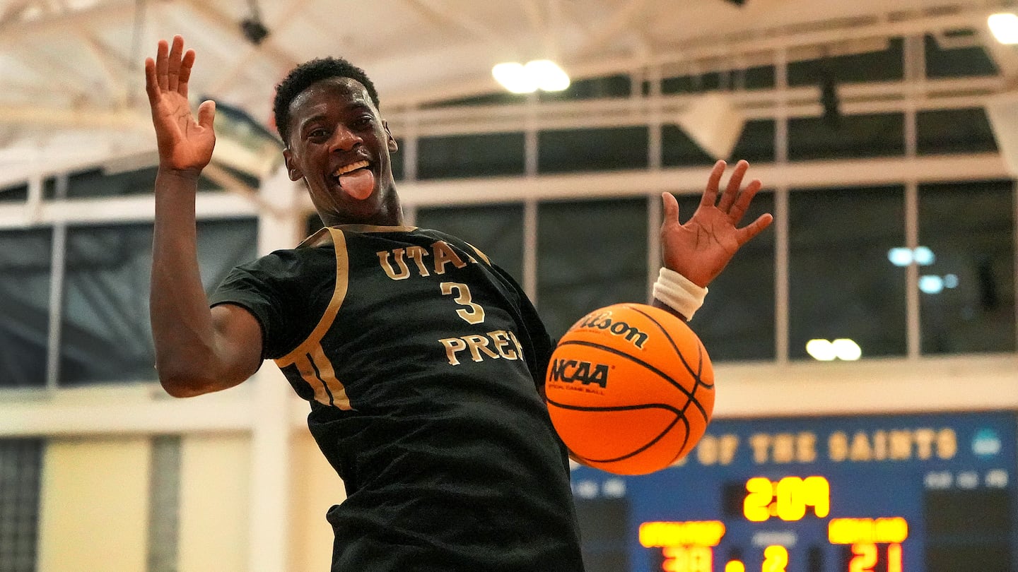 Brockton native AJ Dybantsa, the top high school basketball recruit in the country, had 19 points, 6 rebounds, and 4 assists as Utah Prep topped Virginia’s Highland School, 79-71, at Emmanuel College.