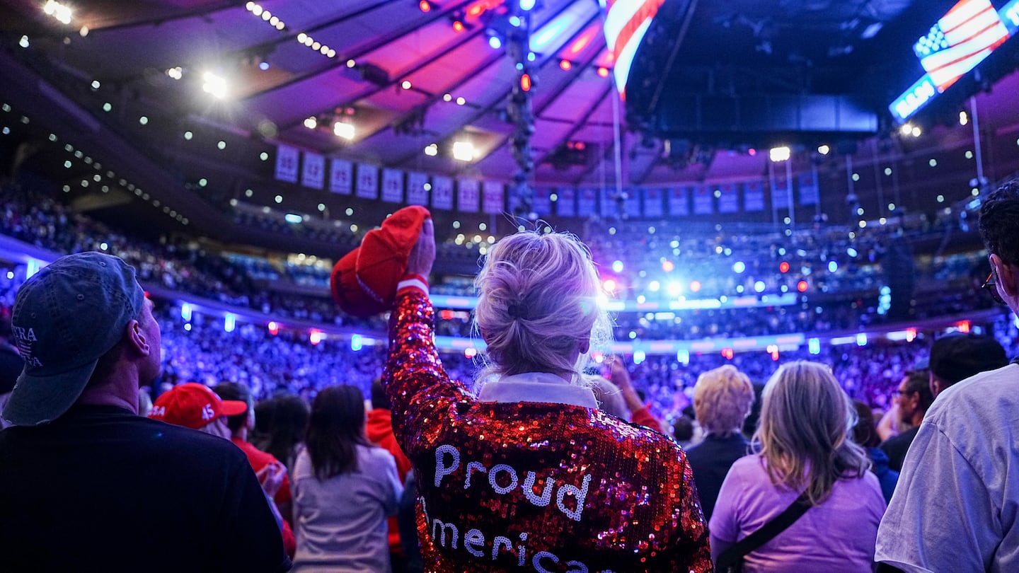 The Oct. 27 Trump rally in Madison Square Garden.