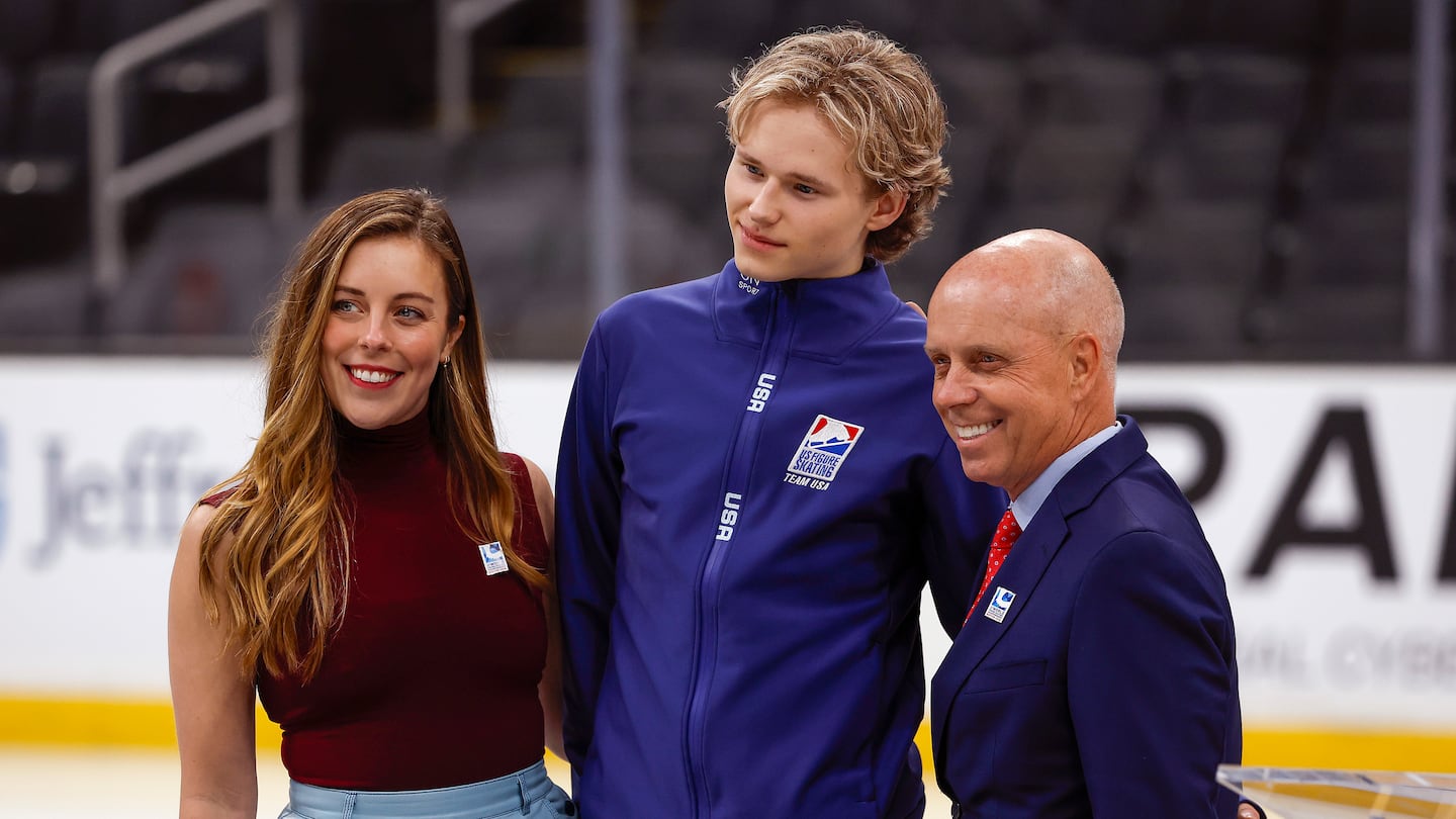 2016 world silver medalist Ashley Wagner, 2024 world champion Ilia Malinin, and US Olympian Scott Hamilton appeared at a promotional event ahead of the 2025 World Figure Skating Championships, which will be held in Boston.