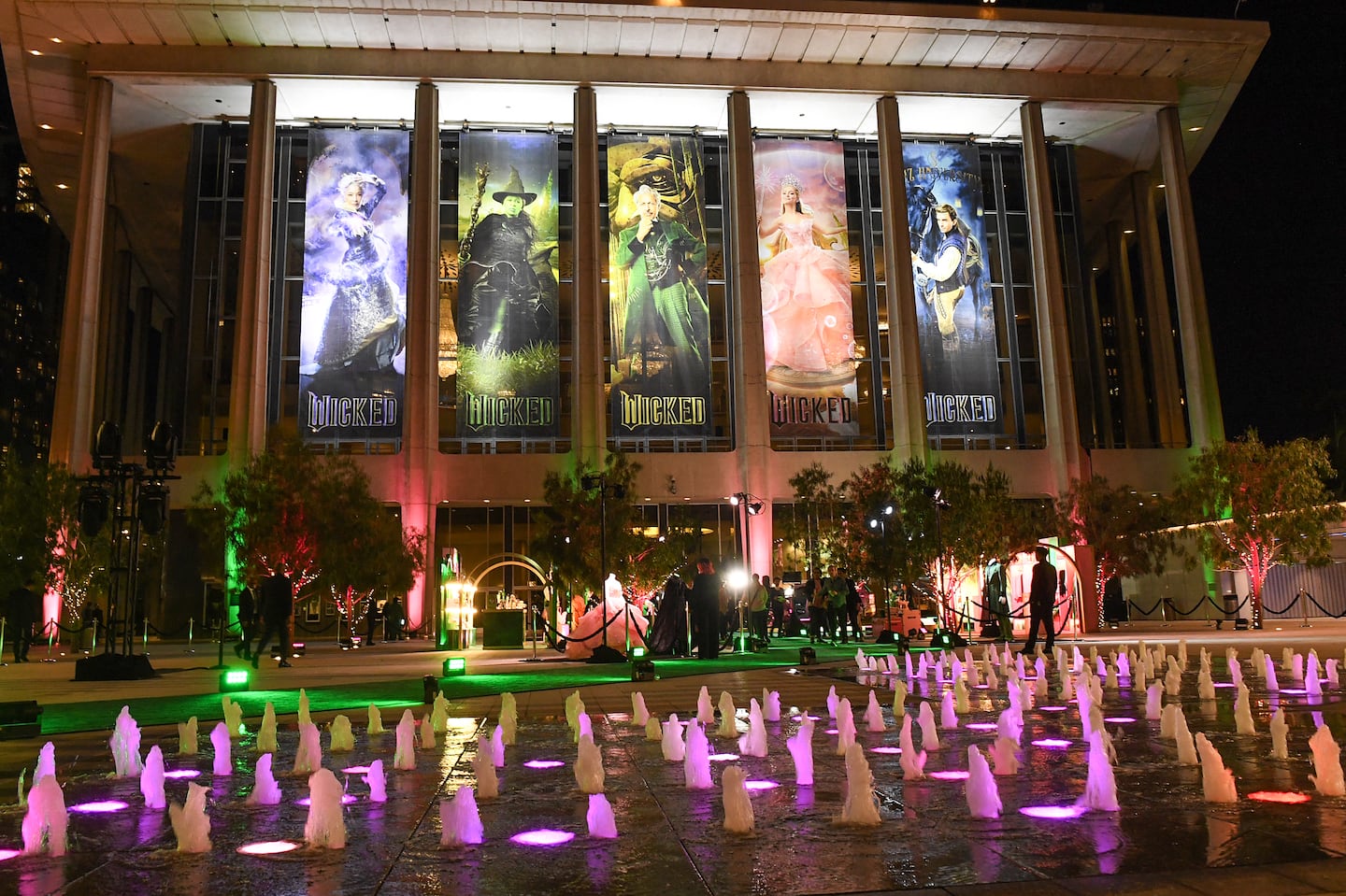 The Dorothy Chandler Pavillon during the Los Angeles premiere of Universal Pictures' "Wicked" in Los Angeles on Saturday.