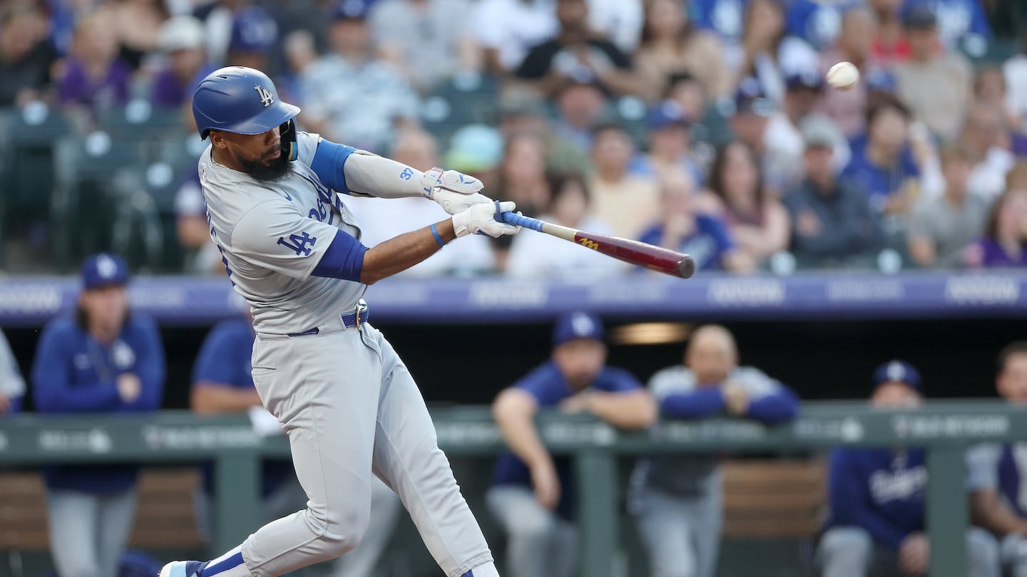 Teoscar Hernández hit 33 home runs and played on a World Series champion with the Dodgers this year.