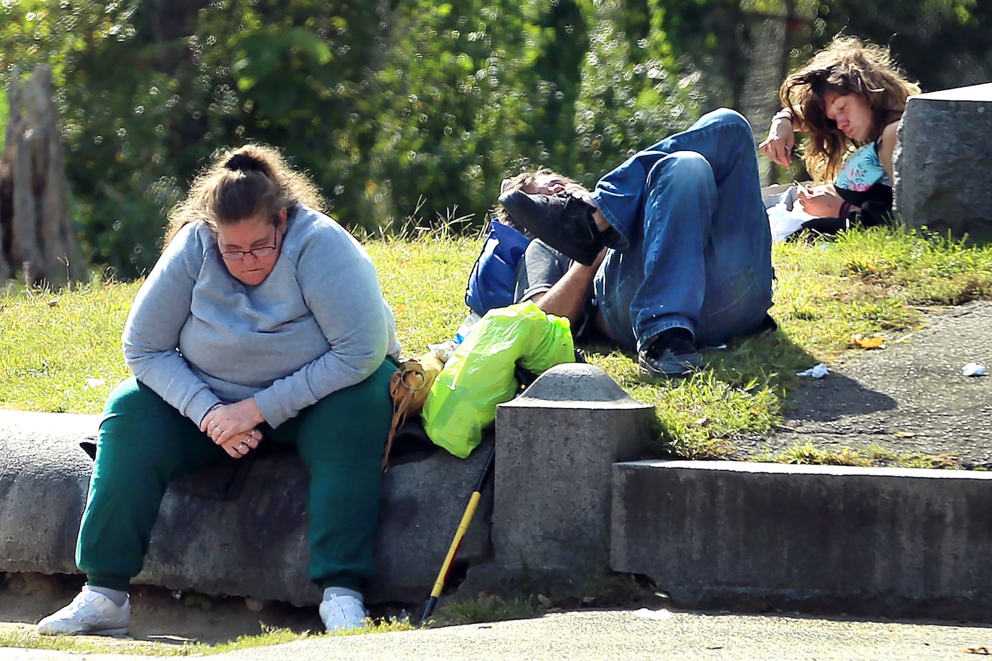 Perkins Park on North Main Street in downtown Brockton which is a magnet for the homeless.