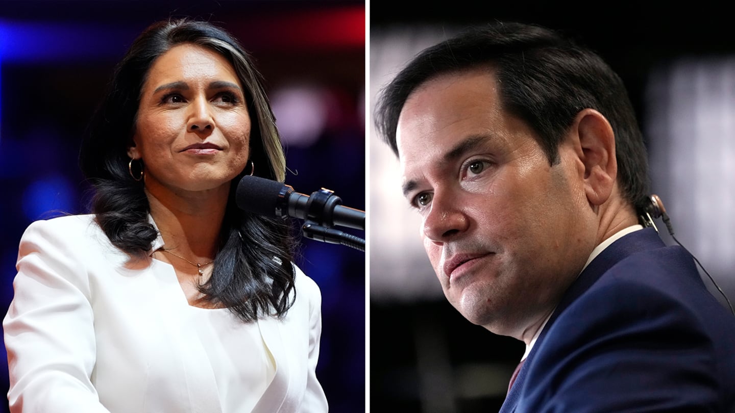 Tulsi Gabbard and Marco Rubio.