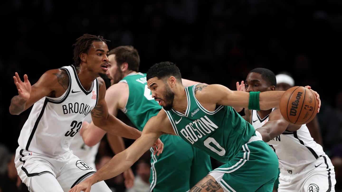 Jayson Tatum and the Celtics entered Wednesday night's game against the Nets 2-2 in their last four.