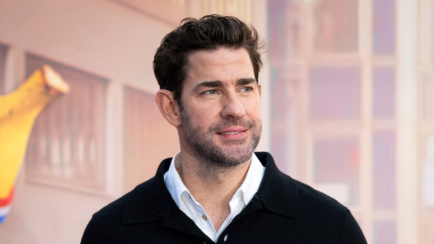 John Krasinski posed at the UK Premiere of the film "IF" in London, May 7. The actor and director was named People's Sexiest Man of the Year 2024.