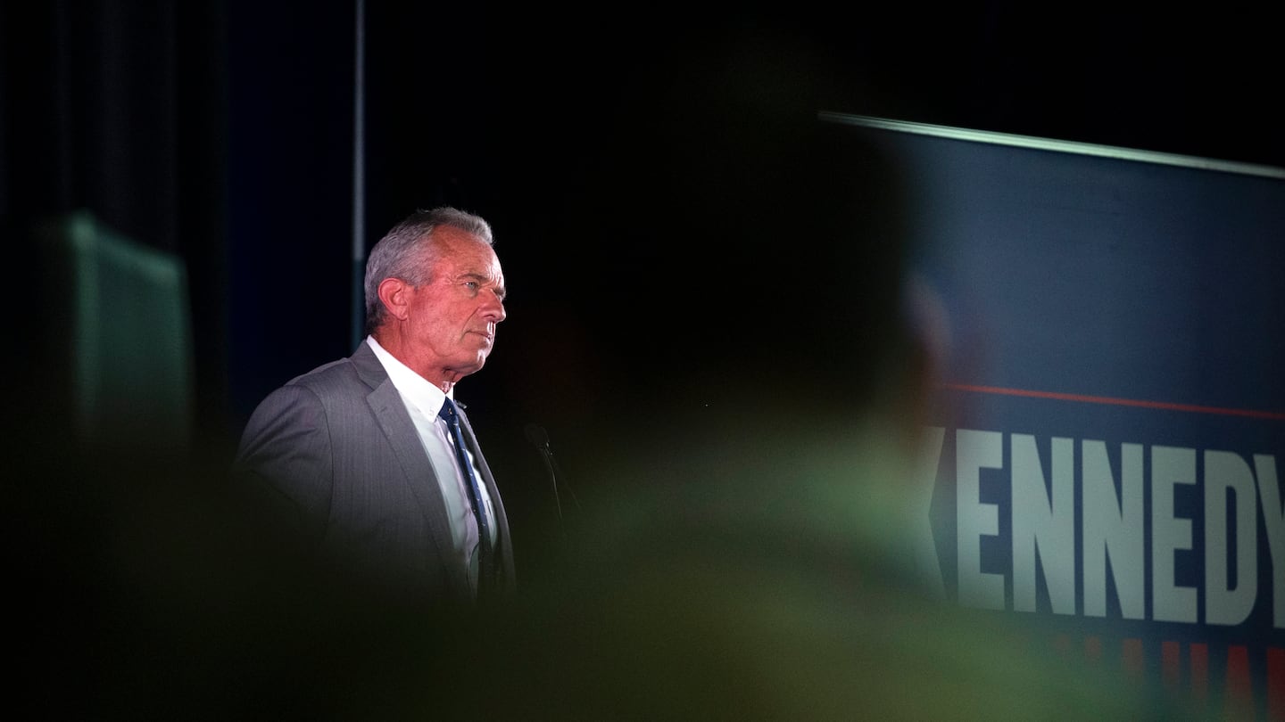 Robert F. Kennedy Jr. campaigns in Aurora, Colo., on May 19, 2024.