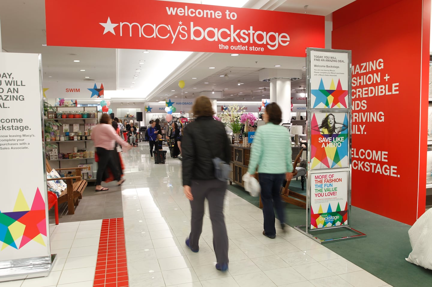 Macy's Backstage The Outlet Store at Macy's Providence Place Mall.