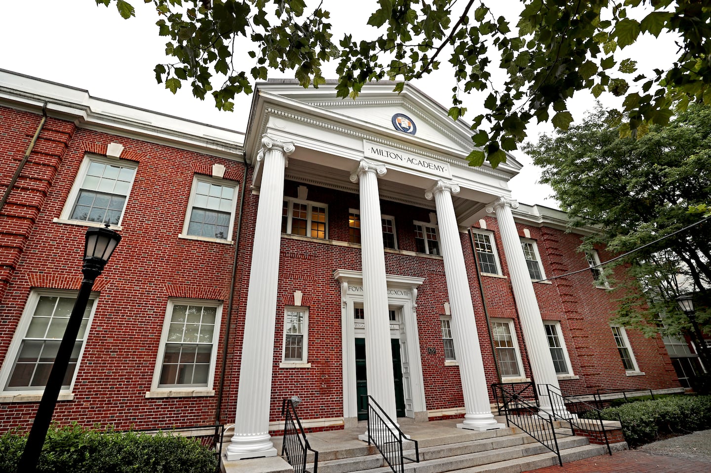 A building on the campus of Milton Academy in Milton, Mass.