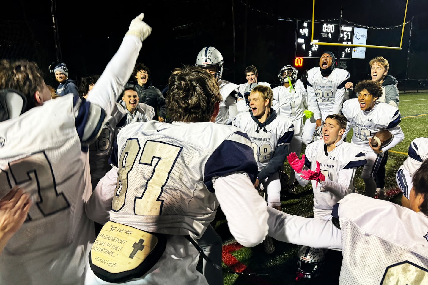 Plymouth North won a six-overtime thriller over North Quincy in non-playoff action on Friday.