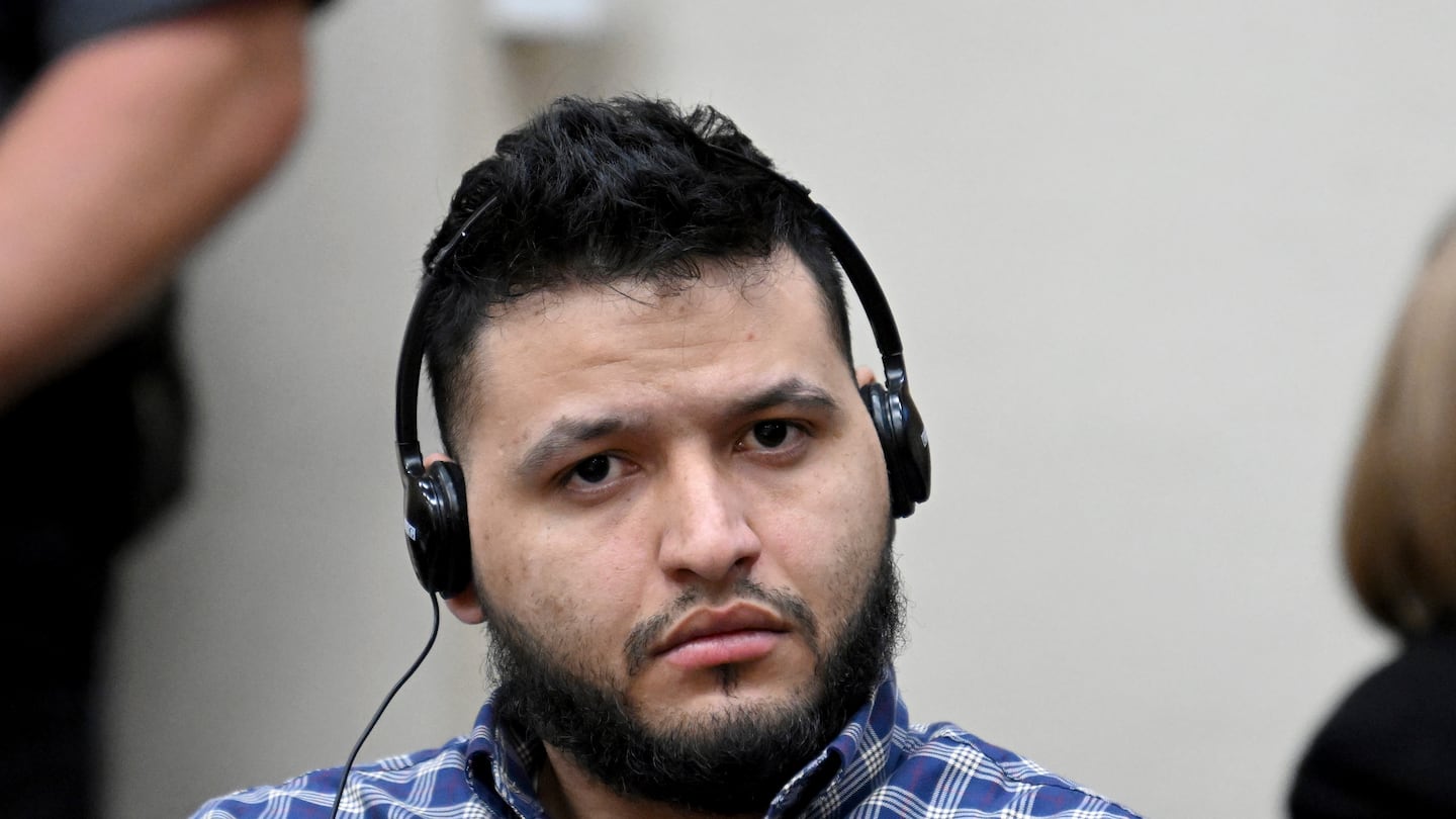 Jose Ibarra listened through an interpreter during his trial at Athens-Clarke County Superior Court on Wednesday in Athens, Ga.