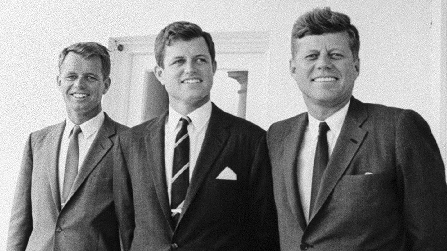 In this August 1963, the Kennedy brothers, from left, Robert, Edward and U.S. President John F. Kennedy, pose together in Washington.