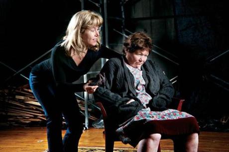 Elizabeth Aspenlieder (left) and Tina Packer in Shakespeare & Company’s “The Beauty Queen of Leenane.”
