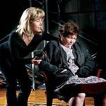 Elizabeth Aspenlieder (left) and Tina Packer in Shakespeare & Company’s “The Beauty Queen of Leenane.”