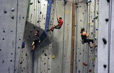 Central Rock Gym in Watertown (above) and Brooklyn Boulders Somerville both opened in the last three months.
