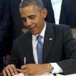 President Obama expressed his satisfaction with signing the measure to keep student loan interest rates low.