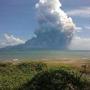 Mount Rokatenda volcano spewed a huge column of hot ash during an eruption Saturday. 